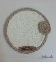 زیر لیوانی کرمی دور کنفی رزا