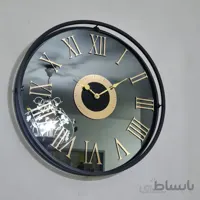 ساعت دیواری فلزی جولی فوق العاده زیبا در دو رنگ مشکی و سفید - قطر ۵۰‌ سانت / سفید