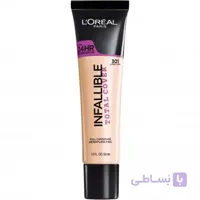کرم پودر اینفائیبل توتال کاور لورال LOREAL INFALLIBLE TOTAL COVER 24 HR