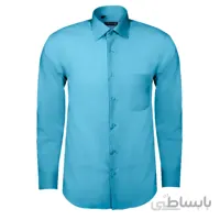 پیراهن آبی فیروزه ای مردانه – کد 119