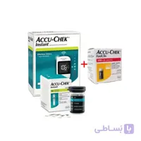 دستگاه و نوار 50 عددی اکیوچک اینستنت همراه سوزن فست کلیکس 102 عددی ا ACCU-CHEK-instanst-device-with-102-Fast-Clix