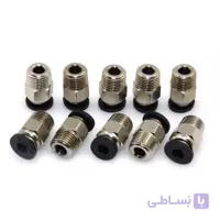 رابط پنوماتیک PC04-01 (مشکی رنگ) / Pneumatic Connector PC04-01