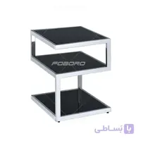 میز عسلی سه طبقه استیل مدل آترین