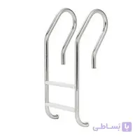 نردبان تمام استیل ۲ پله پلاستیک کلاب