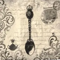 دستمال دکوپاژ مدل قاشق کد S117