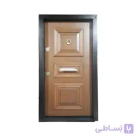 درب ضد سرقت سه قاب برجسته با روکش راش - 110*210 / راست بازشو