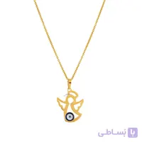 آویز طلا کودک طرح فرشته با چشم نظر کد KP626