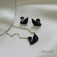 نیم ست قو سیاه سوارسکی