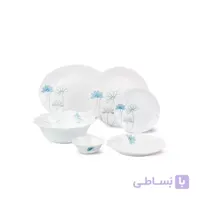 سرویس غذاخوری آرکوپال مقصود 26 پارچه دسینی طرح اودیسه آبی خاکستری