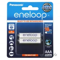 باتری نیم قلمی قابل شارژ 800mAh دوتایی مارک Panasonic eneloop