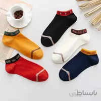 جوراب مچی کف خط دار مچ طرح دار