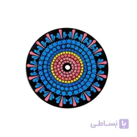 بشقاب دیوارکوب نقطه کوبی سفالی کد 3702