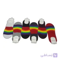 جوراب کالج بچه گانه رنگین کمان ریبال