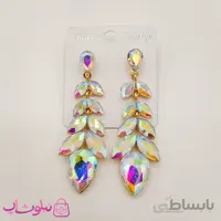 گوشواره زنانه زارا سفید هفت رنگ