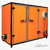 خشک کن میوه دوکابین 350 کیلو گازی T350 تام صنعت طیبلی