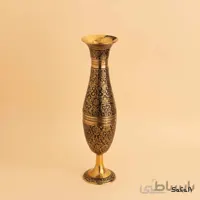 گلدان برنجی میناکاری طرح تاج مدل ساراس