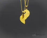 گردنبند قلب دوتکه - G112