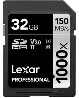 کارت حافظه لکسار Lexar SDHC 32 GB (150mb/s) 1000X