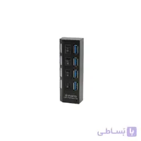 هاب یو اس بی ۴ پورت USB3 کلید دار OSCAR