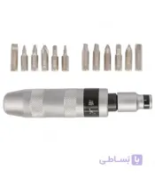 مجموعه 14 عددی پیچ گوشتی تقه ای