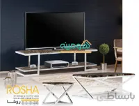 ست میز تلویزیون و جلو مبلی عسلی مدل روشا