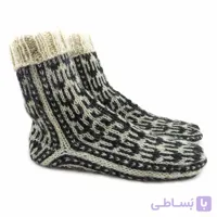 جوراب پشمی دستباف سنتی کردستان کد 252 سایز 40-41