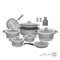 سرویس قابلمه 20 پارچه گرانیتی MGS طرح ایتالیا C