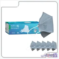 ماسک سه بعدی نانو N95 رسپی نانو ریما-25 عددی پک خاکستری