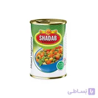 کنسرو مخلوط سبزیجات شاداب خراسان ۳۷۰ گرم_۱۲ عددی