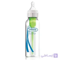 شیشه شیر طلقی 250 میل آپشن پلاس Drbrowns سبز
