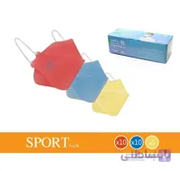 ماسک تنفسی چهار لایه سه بعدی نانو مدل اسپورت (۲۵ عددی) ا 3d face mask sport nano