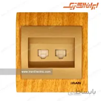 پریز شبکه کامپیوتر ایران چوب روشن میان بژ