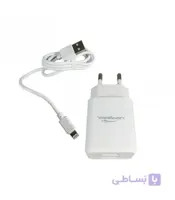 شارژر فست لاپرامول مدل LP-C12 به همراه کابل آیفونی