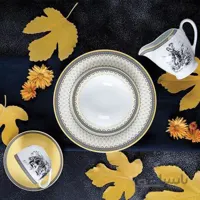 سرویس چینی زرین 12 نفره کامل ویلیج (102 پارچه) ا Zarin Iran ItaliaF Village 102 Pieces Porcelain Dinnerware Set