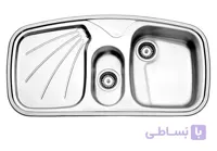 سینک ظرفشویی توکار استیل البرز ا پروانه Steel Alborz Single Bowl Sink 610