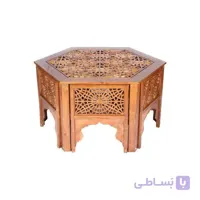 میز و صندلی ناهار خوری صنایع چوب ساج مدل ۳۲۰