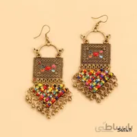 گوشواره لوستری هندی منگوله دار