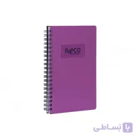دفتر یادداشت دو خط متالیک ۱۰۰ برگ پاپکو