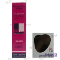 رنگ مو دوپیر بلوند فندقی تیره W5 شماره 6.65