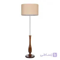 آباژور ایستاده چوبی چشمه نور مدل ML7024/BR-CR شید کرم