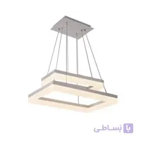 لوسترسقفی مدرن مستطیل ماد دو طبقه ابعاد 30*60 و 20*40