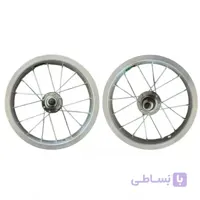 طوقه جلو و عقب دوچرخه سایز 12 مدل آلومینیومی - بسته 2 عددی