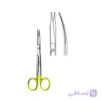 قیچی جراحی سرکج دسته طلایی دنتال دیوایس