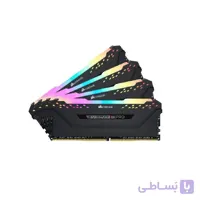 رم دسکتاپ DDR4 چهار کاناله 3600 مگاهرتز CL18 کورسیر ظرفیت 64 گیگابایت ا CORSAIR DDR4 3600MHZ CL18 - RAM 64G