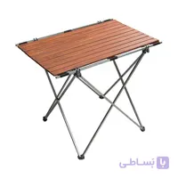 میز سفری تاشو مدل چوبی سایز صفحه 75*50 سانتی متر