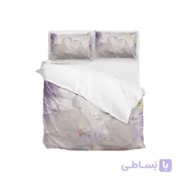 ست لحاف دو نفره ۶ تکه سه بعدی king size -طرح cristaillne swans