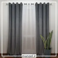 پرده پانچ مخمل ساده فیلی کد M27