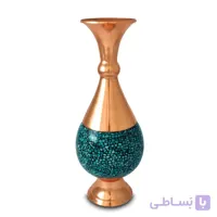 گلدان صراحی فیروزه کوبی 25 سانتی