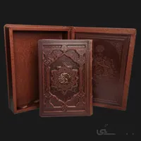 قرآن وزیری نفیس تحریر چرم مصنوعی جعبه دار
