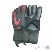 دستکش دروازه بانی نایک طرح اصلی مشکی قرمز Nike Goalkeeper Gloves
